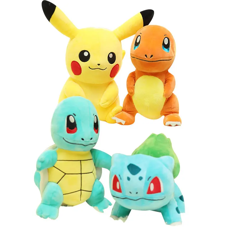 Hot Selling Pikachu Plush Toys New Designs Toys Movie Pokemoned Anime Dolls Birthday Halloween Christmas Gifts for Kids