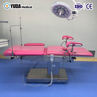 Lit chirurgical gynécologique électrique multifonctionnel de qualité hospitalière, table d'accouchement obstétricale avec étriers, certifié CE