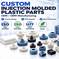 Parti Personalizzate in Plastica Stampate a Iniezione OEM, Ingranaggi e Involucri in ABS PP per Apparecchiature Elettroniche e Industriali