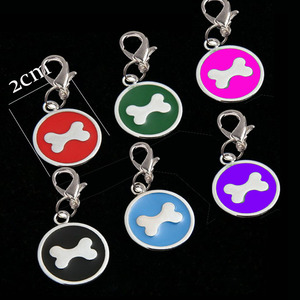 Dễ Thương Vòng Kim Loại Hợp Kim Pet ID Tag Cho Chó Mềm Men Logo Dập Kỹ Thuật Lụa Màn Hình In Ấn Thủ Công Kim Loại Thủ Công Mỹ Nghệ - Product Image 6