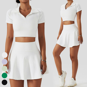 Đồ thể thao Peakball bán buôn: Váy quần tennis, áo thun ngắn, bộ đồ 2 mảnh, quần áo tập thể dục, quần áo chơi golf, bộ đồ yoga nữ, bộ váy quần tennis Peakball - Product Image 4