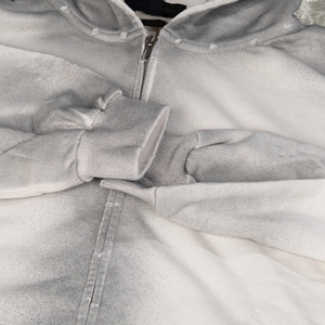 Hoodies en molleton double épaisseur 480-500 g/m² effet vieilli, délavé et décoloré au soleil, coupe courte, pour hommes - Vente en gros - Product Image 5