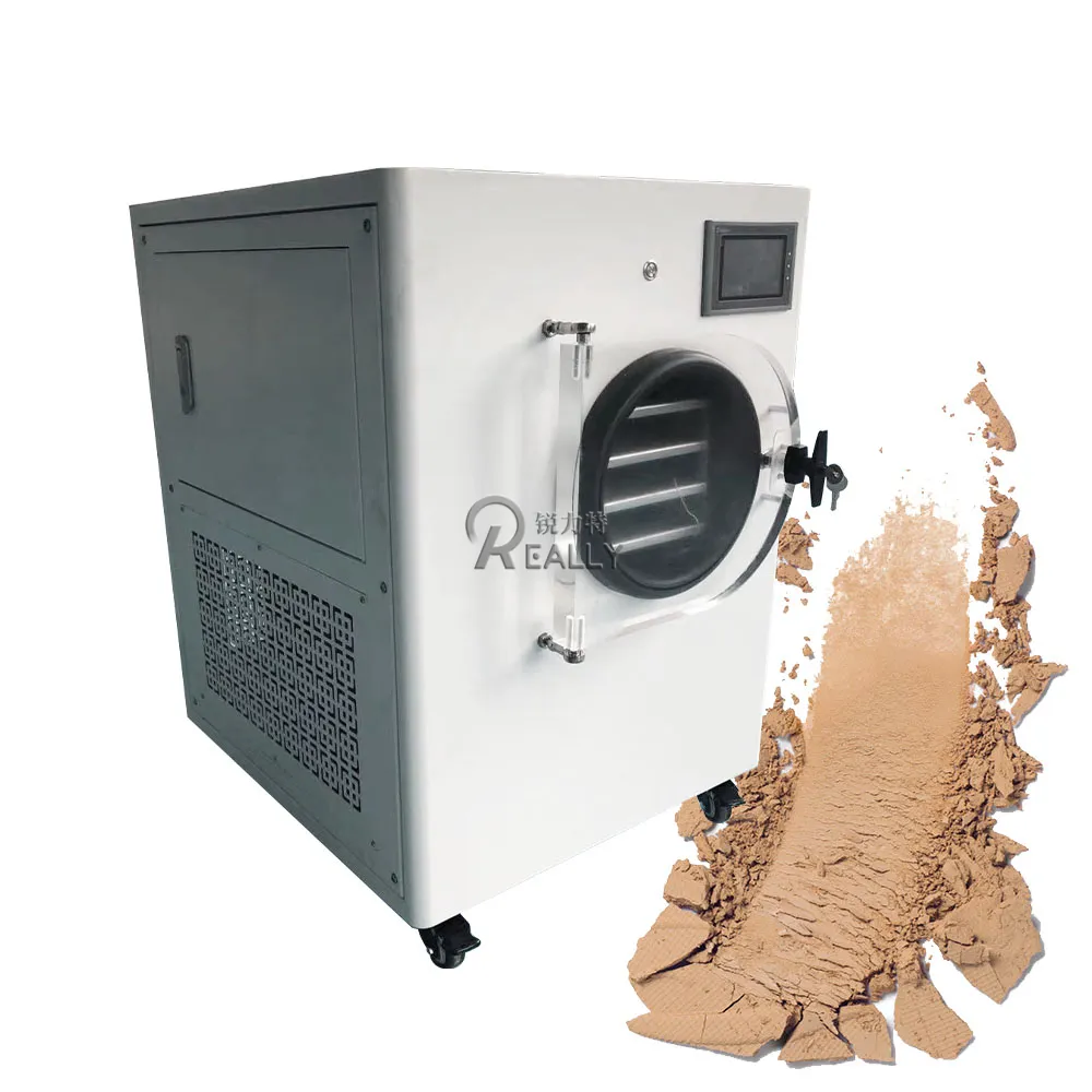 Gıda için HFD-1 basın elektrikli ısıtma vakumlu dondurucu kurutucu makine liyofililizer