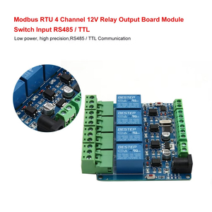4-Kanal-12-V-Relaismodulschalter 4-Relais-Anzeigeplatine <span class=keywords><strong>Modbus</strong></span> Rtu-Ein-/Ausgang RS485/TTL-Kommunikation schnitts telle relais - Product Image 6