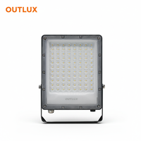 Reflector LED DOB de Alta Luminosidad de 50W a 400W, Carcasa de Aluminio con Lente de PC, IP65 Impermeable, 120lm/W, para Jardín
