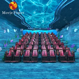 Interactive Attractions Full Motion Cinema 3d 5d 7d Hologram Technology Cinema System