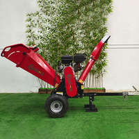 Broyeur de bois forestier, déchiqueteuse de bois à moteur essence, broyeur de bois pour tracteur PTO 15 CV