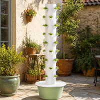 Système hydroponique de culture verticale à 9 étages pour légumes et herbes fraîches, idéal pour l'intérieur