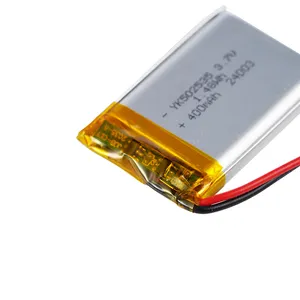 Di alta qualità 3.7v lipo 502535 400mah batteria ai polimeri di litio ioni polimeri di litio cell Pack batteria