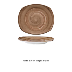 Assiette plate Artisan Coffee 29,5 × 25,4 cm rectangulaire Corona Pp1606722912 - Product Image 3