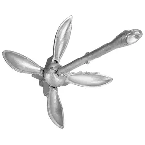 3.3 lbs Boat Anchor for Small Craft and Dinghies Boat Yacht  1.5kg  Folding Grapnel Anchor