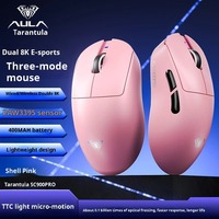 Souris de jeu sans fil AULA SC900 Pro, tri-mode, 8K PAW3395/3950 pour BT 400mAh, légère, 62g, accessoires pour joueurs PC, cadeaux