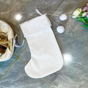 Sublimazione in bianco decorazione <span class=keywords><strong>di</strong></span> <span class=keywords><strong>natale</strong></span> calzini camino appesa ornamento <span class=keywords><strong>albero</strong></span> <span class=keywords><strong>di</strong></span> <span class=keywords><strong>Natale</strong></span> decorazione per Custom Santa regalo sacchetto <span class=keywords><strong>di</strong></span> caramelle - Product Image 2