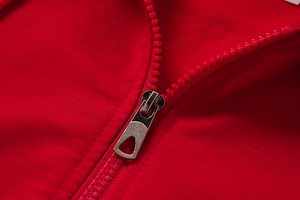 Survêtement d'hiver unisexe pour hommes et femmes, sweat à capuche imprimé 80% coton 20% polyester uni noir avec fermeture éclair, vente en gros - Product Image 2
