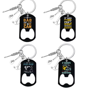 ของขวัญวันพ่อขายดี ของขวัญขอบคุณทำจากโลหะ เช่น ค้อน ประแจ พวงกุญแจ เครื่องมือ ที่เปิดขวดไวน์ และพวงกุญแจ - Product Image 2