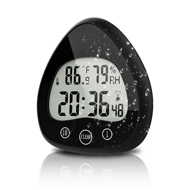 Professional Precise Digital Wall Clock Bathroom Kitchen Waterproof Shower Timer
