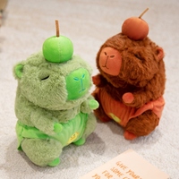 Individuelles Niedliches Grünes Capybara-Plüschtier, Anpassbares Frucht-Kuscheltier, Kawaii Plüschfiguren, Geburtstags- und Feiertagsgeschenke, Großhandel OEM ODM