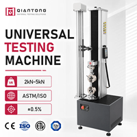 Máquina de ensayo de tracción y flexión de sobremesa de 5 kN con husillo de bolas de precisión para análisis de materiales rígidos