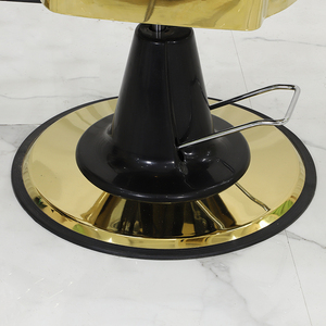 Venta caliente profesional negro y oro reclinable <span class=keywords><strong>corte</strong></span> <span class=keywords><strong>de</strong></span> <span class=keywords><strong>pelo</strong></span> <span class=keywords><strong>peluquería</strong></span> salón Silla <span class=keywords><strong>de</strong></span> peluquero para hombres estilista - Product Image 5
