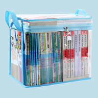 Transparente PVC Vertikale CD Spielzeug Aufbewahrung tasche Reiß verschluss Wasserdichte staub dichte Student Office Bücher tasche Clear Book Aufbewahrung tasche