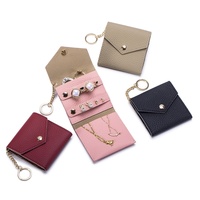 Sac de rangement pour bijoux en cuir véritable en gros, étui de voyage portable personnalisé avec logo pour boucles d'oreilles, bagues et pendentifs