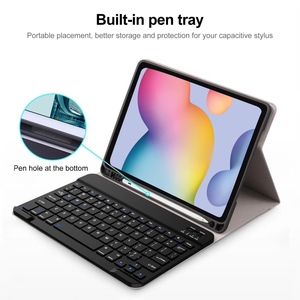<span class=keywords><strong>Tastiera</strong></span> per Tablet <span class=keywords><strong>Samsung</strong></span> <span class=keywords><strong>Galaxy</strong></span> Tab A9 <span class=keywords><strong>con</strong></span> Custodia in Pelle e Porta Penna a Prezzo di Fabbrica - Product Image 2