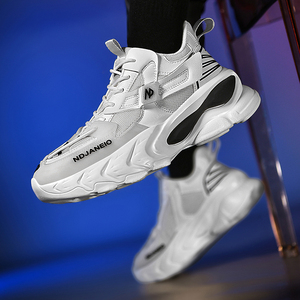 Sneakers <span class=keywords><strong>da</strong></span> uomo leggere e traspiranti alla moda nero suola in PU che corre a piedi <span class=keywords><strong>Tennis</strong></span> <span class=keywords><strong>da</strong></span> Jogging <span class=keywords><strong>palestra</strong></span> <span class=keywords><strong>da</strong></span> viaggio <span class=keywords><strong>scarpe</strong></span> sportive all'aperto - Product Image 4