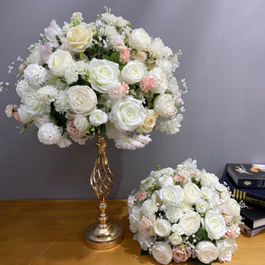 DKB fabbrica nuovo arrivo rosa artificiale peonia bambino alito palline di fiori centrotavola per decorazione di nozze Flor De Casamento - Product Image 1