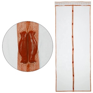 Eller serbest yüksek dereceli Anti Fly böcek manyetik perde kapı siyah Mesh otomatik kapanış cibinlik mıknatıslar ile - Product Image 2