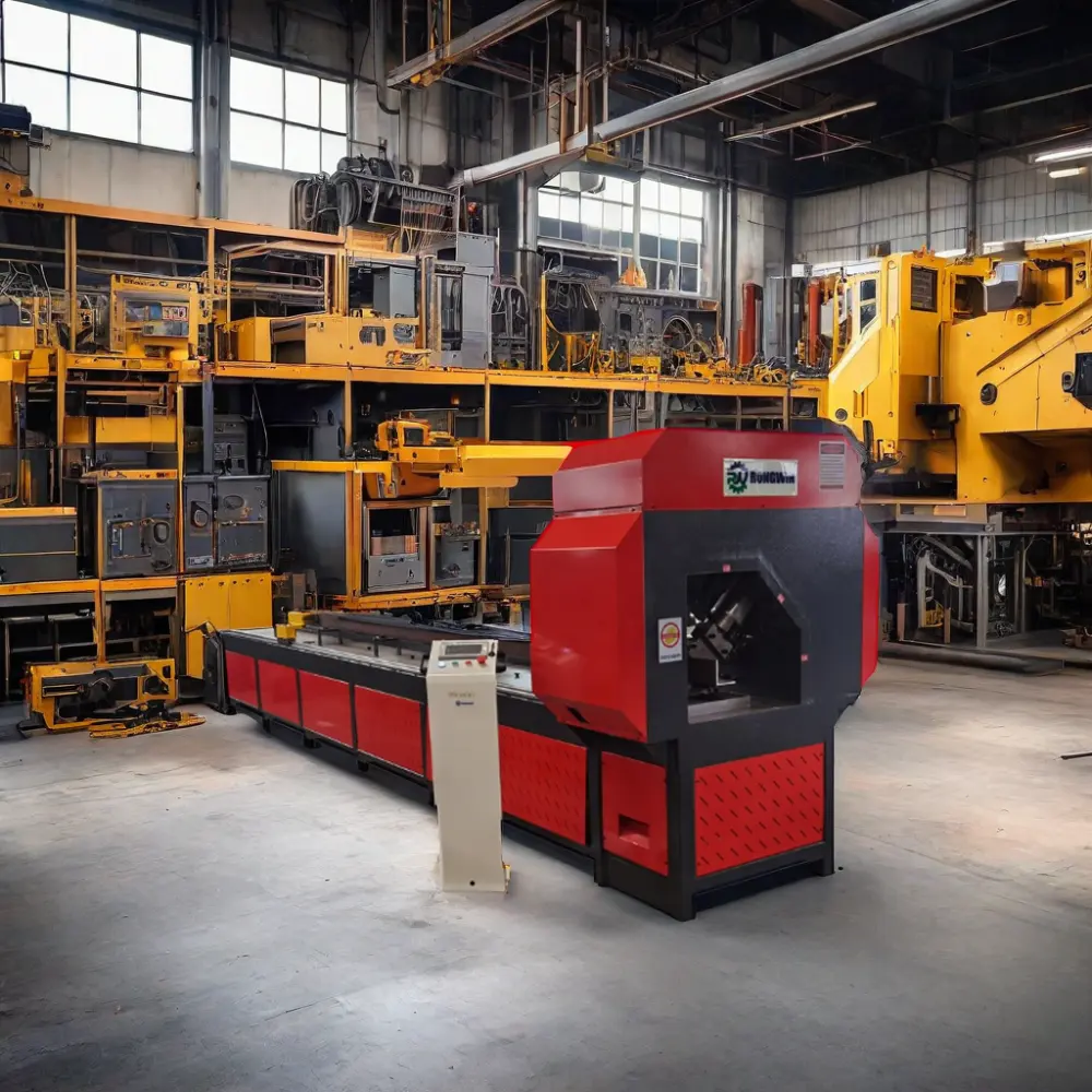 RONGWIN neue CNC hydraulische Eisenarbeiter Winkelstahlproduktionslinie Schlussverkauf Rolling-Mühle Maschine