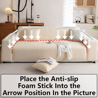 Housses de Canapé Extensibles Lavables en Chenille Imprimée Personnalisée, Style Minimaliste Nordique, pour Canapés Sectionnels - Vente en Gros