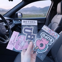 Désodorisant de voiture personnalisé avec logo, parfum super puissant et longue durée, désodorisant de voiture suspendu en papier, désodorisant de voiture personnalisé