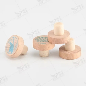 Chai Stopper <span class=keywords><strong>Wine</strong></span> nút chai Gỗ t hình dạng Polymer rượu vang/rượu mạnh tổng hợp nút chai với gỗ tùy chỉnh kích thước chấp nhận nắp chai - Product Image 5