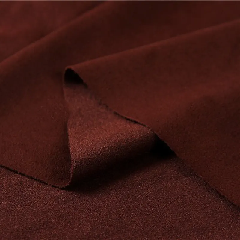 Tecido de camurça para sapatos/sofá/vestuário, tecido de camurça, microfibra, 2 lados