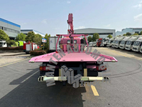 Penjualan langsung dari pabrik truk derek Flatbed 4X2 dengan derek 4 pendukung belakang Boom teleskopik lengan dapat menarik rusak kendaraan derek