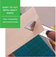 Vente en gros de feuilles de bois de balsa léger à faible densité / autocollants en blocs de balsa