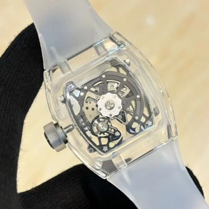 Reloj Mecánico de Lujo de Alta Gama con Tourbillon 3502, Caja Tonneau Transparente de Cristal de Alta Calidad de 42 mm, Esqueletizado e Impermeable - Product Image 5