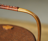 Panier de pique-nique en rotin artisan-Fourre-tout rond laqué tissé à la main pour les sorties à la plage et les visites de marchés fermiers