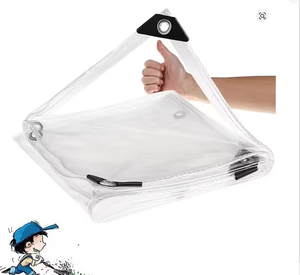 Bâches transparentes en PVC résistantes et imperméables avec œillets, résistantes aux déchirures, au froid et aux intempéries pour l'intérieur, l'extérieur et le balcon - Product Image 5
