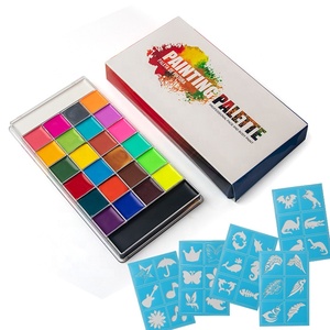 <span class=keywords><strong>Paleta</strong></span> de <span class=keywords><strong>pintura</strong></span> profesional para cara de Halloween, 26 <span class=keywords><strong>colores</strong></span>, arcoíris, purpurina - Product Image 2
