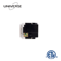 Prise murale combinée blanche homologuée ETL 15A avec GFCI, auto-test et chargeur USB (Type-A + Type-C) 5V/4.8A