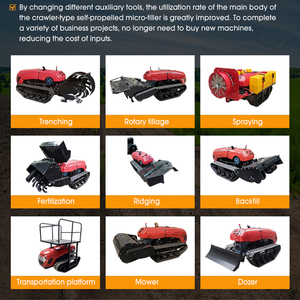 Agricultural Machinery Farm Tractor Tracked Rotary Tiller Mini Tractor Equipment Agriculture <b>Cultivators</b> for Sale - Product Image 6