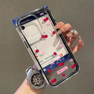 Funda de teléfono <span class=keywords><strong>3</strong></span> en 1 con lazo de color caramelo y cereza para iPhone 17 Air 16 13 11 <span class=keywords><strong>15</strong></span> 14 12 11 Pro Max TPU + Funda transparente acrílica - Product Image 3