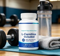 Complément de fertilité transfrontalier TK, best-seller, L-Carnitine, comprimés pour hommes, 60 par flacon, durée de conservation de 24 mois, usage domestique, origine Shaanxi