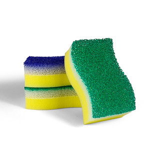 <span class=keywords><strong>Spugna</strong></span> per Lavaggio Piatti a Doppio Strato con Filtro Adesivo Gradiente, Schiuma Ricca e Assorbente per Cucina - Product Image 2