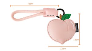 Porte-clés en cuir PU créatif fait à la main, porte-clés mignon en forme de cerise et de citron, porte-clés de voiture pour filles, cadeau - Product Image 4