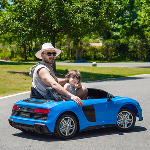 Voiture électrique pour enfants personnalisée sous licence <span class=keywords><strong>Audi</strong></span> R8 <span class=keywords><strong>Spyder</strong></span>, moteur sans balais 24V, double siège pour enfants et adultes - Product Image 5