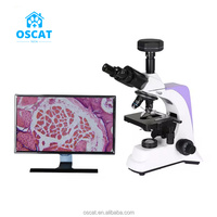 OSCAT Veterinary Trinocular Biological Microscope 5 Million HD Imaging Reusable Dog Compatible Adjustable Focus 1-Year Warranty