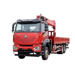 Camion-grue Sinotruk Ho Wo 6x4 avec grue télescopique Sany de 14 tonnes, camion de levage pour travaux d'ingénierie - Product Image 1