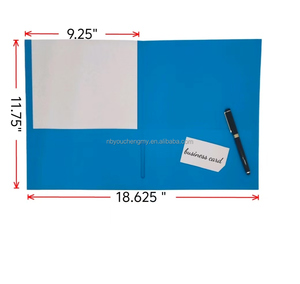 Durably phổ biến A4 màu xanh chèn Túi giấy với vỏ sò trình bày Pocket thư mục - Product Image 6